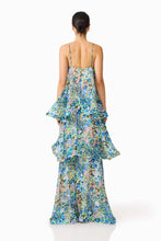 Load image into Gallery viewer, ELLIATT ARMANI TIERED MAXI DRESS - GREEN FLORAL
