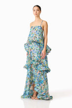 Load image into Gallery viewer, ELLIATT ARMANI TIERED MAXI DRESS - GREEN FLORAL