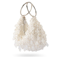 Load image into Gallery viewer, OLGA BERG AZZY ENCRUSTED CURVED BAG