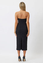 Load image into Gallery viewer, BIANCA AND BRIDGETT DIXON MIDI DRESS - BLACK