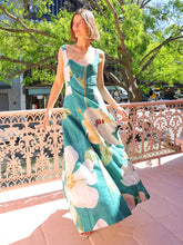 Load image into Gallery viewer, BY NICOLA INTO THE WOODS MAXI DRESS - PINE GREEN FLORAL