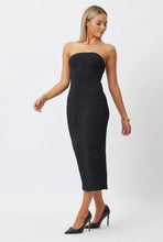 Load image into Gallery viewer, BIANCA AND BRIDGETT DIXON MIDI DRESS - BLACK
