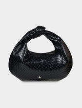 Load image into Gallery viewer, PETA + JAIN EVE EMBOSSED MINI BAG - BLACK/SILVER