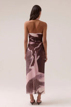 Load image into Gallery viewer, SOVERE STUDIO AFTERLIGHT MESH DRESS - RAISIN