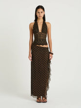 Load image into Gallery viewer, BENNI PENELOPE MAXI DRESS - ESPRESSO POLKA DOT