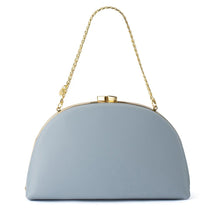 Load image into Gallery viewer, OLGA BERG CELESTE CURVED CLUTCH - BLUE