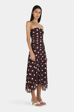 Load image into Gallery viewer, OWNLEY TILLY JERSEY MIDI DRESS - PINOT POLKA