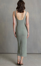 Load image into Gallery viewer, BEC AND BRIDGE SQUARE NECK MIDI DRESS - SAGE