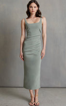 Load image into Gallery viewer, BEC AND BRIDGE SQUARE NECK MIDI DRESS - SAGE