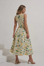 Load image into Gallery viewer, MON RENN-ETHERIAL FLORAL MIDI DRESS - GARDEN PARTY FLORAL