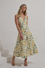 Load image into Gallery viewer, MON RENN-ETHERIAL FLORAL MIDI DRESS - GARDEN PARTY FLORAL