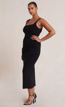 Load image into Gallery viewer, BEC AND BRIDGE BE MINE SQUARE NECK MIDI- BLACK