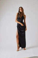 Load image into Gallery viewer, BIANCA AND BRIDGETT PEONY MIDI DRESS - BLACK