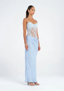 BENNI AKIO MAXI DRESS - SKY BLUE