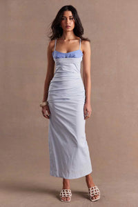 SOVERE BEGUILE MIDI DRESS - MOODY BLUE
