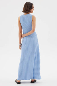 SOVERE LACED MIDI DRESS - SERENE BLUE