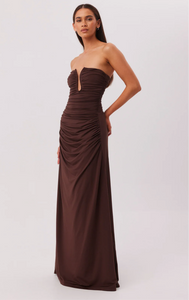 SNDYS LILANA MAXI DRESS - BROWN