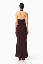 Load image into Gallery viewer, ELLIATT SIMONE COWL NECK MAXI DRESS - CHOCOLATE
