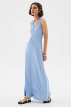 Load image into Gallery viewer, SOVERE LACED MIDI DRESS - SERENE BLUE
