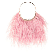 Load image into Gallery viewer, OLGA BERG PENNY FEATHERED FRAME BAG
