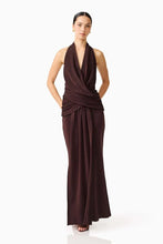 Load image into Gallery viewer, ELLIATT SIMONE COWL NECK MAXI DRESS - CHOCOLATE
