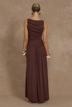 Load image into Gallery viewer, RUNAWAY THE LABEL NALLA MAXI DRESS - BROWN
