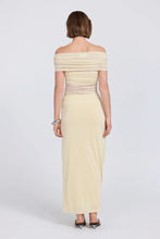 Load image into Gallery viewer, SOVERE RISE MESH SLEEVELESS DRESS - BUTTERMILK
