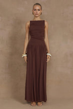 Load image into Gallery viewer, RUNAWAY THE LABEL NALLA MAXI DRESS - BROWN
