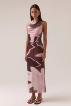 Load image into Gallery viewer, SOVERE STUDIO AFTERLIGHT MESH DRESS - RAISIN
