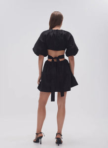 AJE MIMOSA MINI DRESS - BLACK