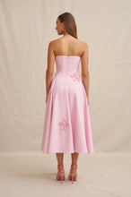 Load image into Gallery viewer, BY JOHNNY SKY FLOWER STRAPLESS DRESS
