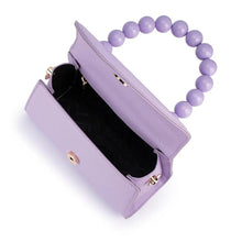Load image into Gallery viewer, OLGA BERG WENDY ACRYLIC BEAD BAG - LILAC
