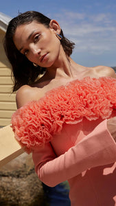 SONYA MODA RUMI MINI DRESS - CORAL