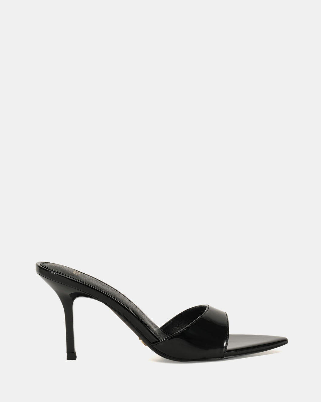 NOVO SHOES YOLO PATENT HEELS - BLACK