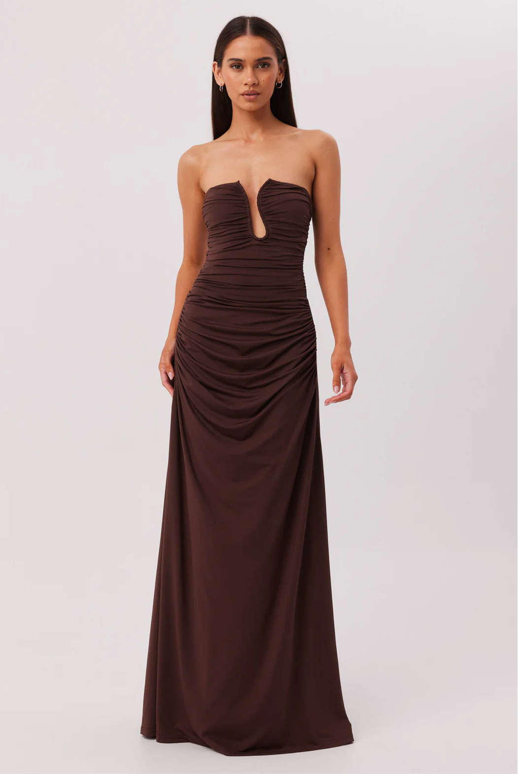 SNDYS LILANA MAXI DRESS - BROWN