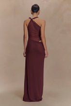 Load image into Gallery viewer, MESHKI EDWINA KNOTTED MESH MAXI DRESS
