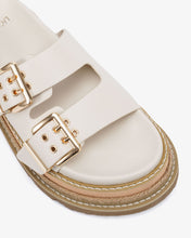 Load image into Gallery viewer, NOVO SHOES SAMAIRA PLATFORM SLIDES - CREAM
