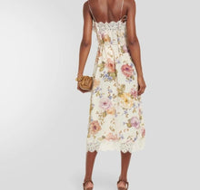 Load image into Gallery viewer, ZIMMERMANN LACE PANEL SLIP MIDI DRESS
