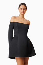 Load image into Gallery viewer, ELLIATT VIDA OFF SHOULDER MINI DRESS- BLACK
