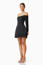 Load image into Gallery viewer, ELLIATT VIDA OFF SHOULDER MINI DRESS- BLACK
