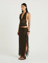Load image into Gallery viewer, BENNI PENELOPE MAXI DRESS - ESPRESSO POLKA DOT
