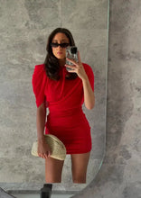 Load image into Gallery viewer, YOJANI CARMEN MINI DRESS - RED
