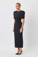 Load image into Gallery viewer, BIANCA &amp; BRIDGETT
ELIANA MIDI DRESS - BLACK

