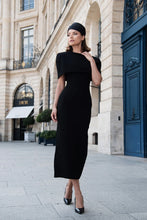 Load image into Gallery viewer, BIANCA &amp; BRIDGETT
ELIANA MIDI DRESS - BLACK
