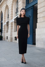 Load image into Gallery viewer, BIANCA &amp; BRIDGETT
ELIANA MIDI DRESS - BLACK

