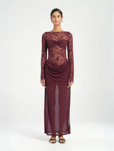 Load image into Gallery viewer, BENNI OSKAR MAXI DRESS - PLUM
