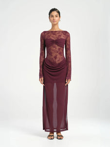 BENNI OSKAR MAXI DRESS - PLUM