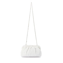 Load image into Gallery viewer, OLGA BERG AMALIA PLEATED WOVEN CLUTCH
