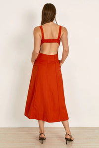 MON RENN EMBER MIDI DRESS