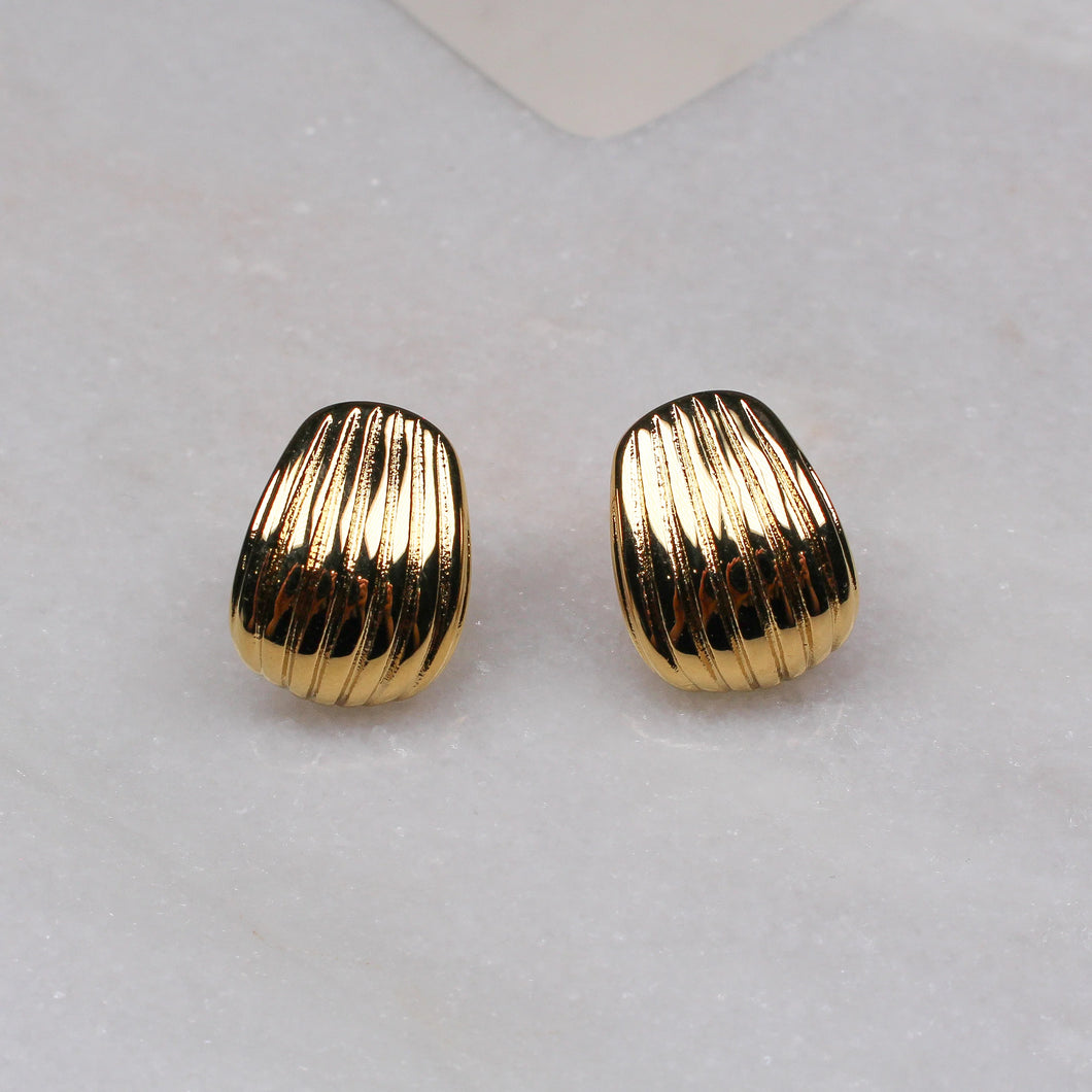 BLACK AND BLOOM MADDIE EARRINGS - 18K GOLD PLATED